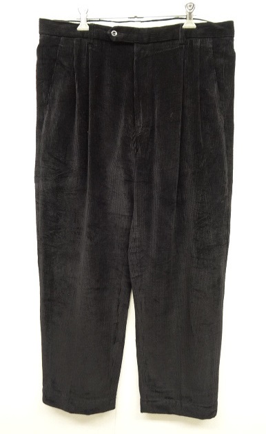 画像: VIOTTI ツープリーツ 太畝 コーデュロイパンツ ブラック (VINTAGE) 「Bottoms」 入荷しました。