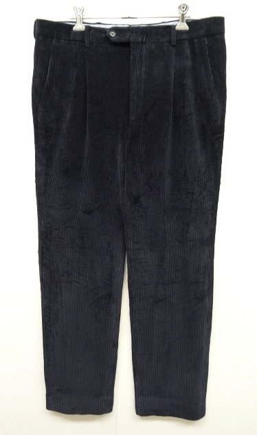 画像: KONTATTO UOMO ワンプリーツ 太畝 コーデュロイパンツ ネイビー (VINTAGE) 「Bottoms」 入荷しました。