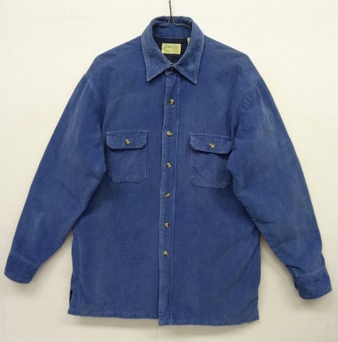画像: 80'S ST JOHN'S BAY 裏地付き コーデュロイシャツ BLUE (VINTAGE) 「L/S Shirt」 入荷しました。