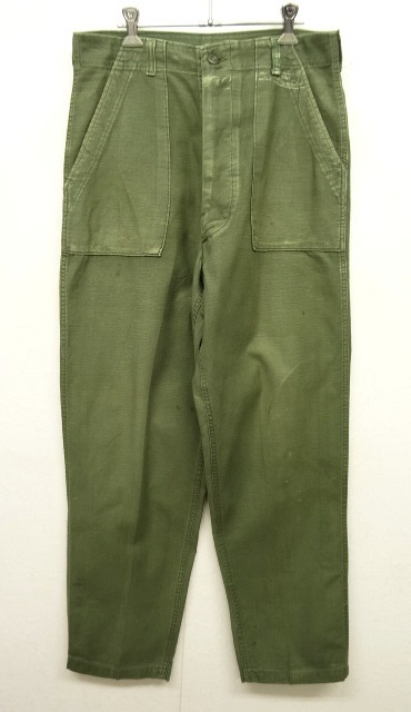画像: 60'S アメリカ軍 US ARMY "OG107" コットンサテン ベイカーパンツ W32L33 (VINTAGE) 「Bottoms」 入荷しました。