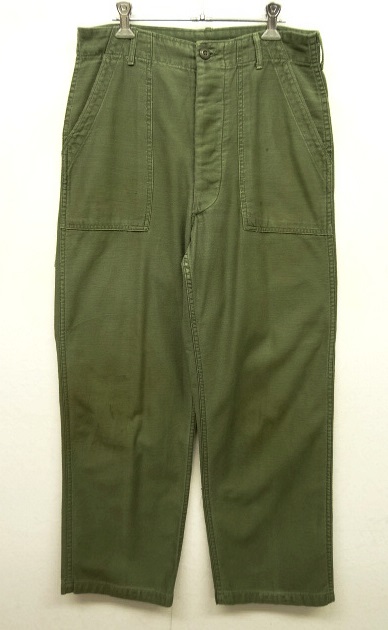 画像: 60'S アメリカ軍 US ARMY "OG107" コットンサテン ベイカーパンツ W32L31 (VINTAGE) 「Bottoms」 入荷しました。