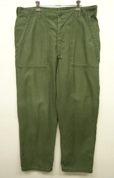 画像: 60'S アメリカ軍 US ARMY "OG107" コットンサテン ベイカーパンツ W38L31 (VINTAGE) 「Bottoms」 入荷しました。