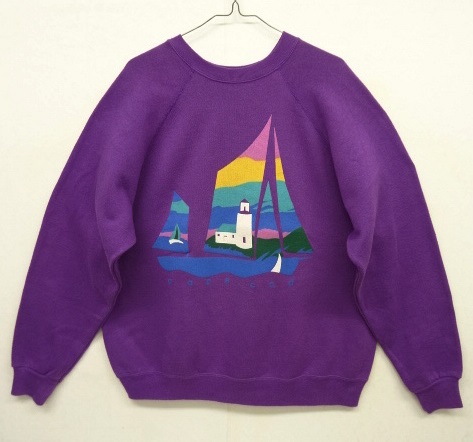 画像: 80'S TULTEX "CAPE COD" クルーネック スウェットシャツ パープル USA製 (VINTAGE) 「Sweat Shirt」 入荷しました。