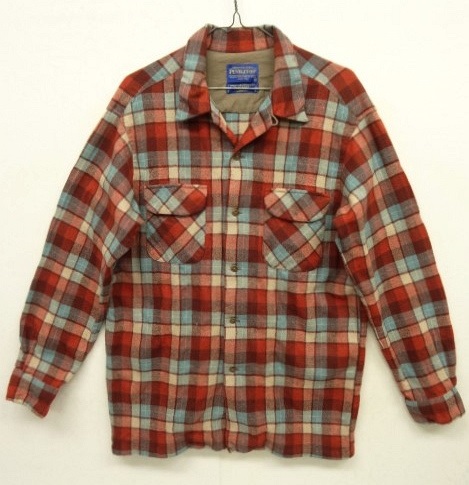画像: PENDLETON "BOARD SHIRT" オープンカラー ウールシャツ チェック (USED) 「L/S Shirt」 入荷しました。