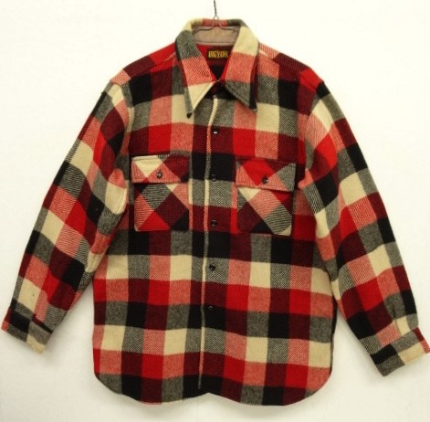 画像: 50'S BIG YANK 黒タグ マチ付き ウールシャツ ブロックチェック (VINTAGE) 「L/S Shirt」 入荷しました。
