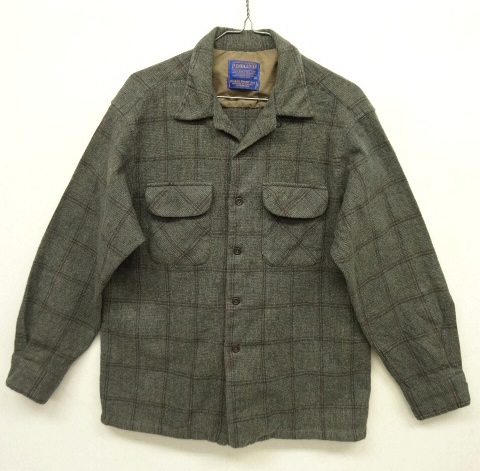 画像: PENDLETON "BOARD SHIRT" オープンカラー ウールシャツ チェック (USED) 「L/S Shirt」 入荷しました。