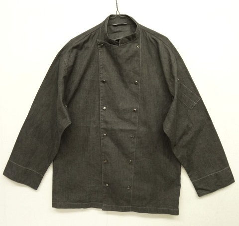 画像: イギリス軍 ダブルブレスト シェフジャケット 後染めブラック (DEADSTOCK) 「Jacket」 入荷しました。