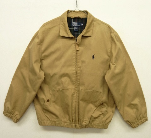 画像: 90'S RALPH LAUREN チンスト付き ドリズラージャケット TAN (VINTAGE) 「Jacket」 入荷しました。