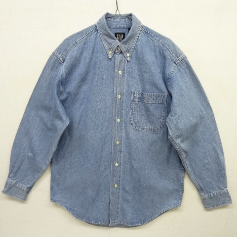 画像: 90'S GAP 旧タグ デニム BDシャツ ブルー (VINTAGE) 「L/S Shirt」 入荷しました。