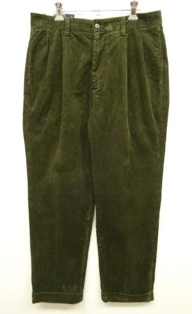 画像: 90'S RALPH LAUREN "HAMMOND PANT" ツープリーツ コーデュロイパンツ OLIVE (VINTAGE) 「Bottoms」 入荷しました。