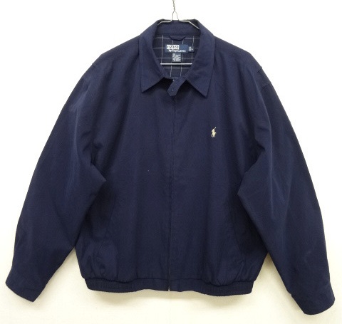 画像: 90'S RALPH LAUREN チンスト付き ドリズラージャケット NAVY (VINTAGE) 「Jacket」 入荷しました。