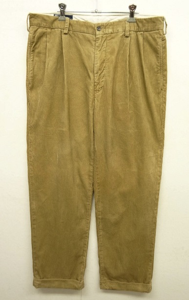 画像: 90'S RALPH LAUREN "HAMMOND PANT" ツープリーツ コーデュロイパンツ TAN (VINTAGE) 「Bottoms」 入荷しました。