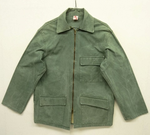 画像: 60'S COLAMTISS フレンチワーク キャンバス ハンティングジャケット ECLAIR製ダブルジップ (VINTAGE) 「Jacket」 入荷しました。
