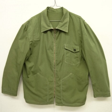 画像: 50'S フレンチワーク ハンティングジャケット LAMPO製コの字留めジップ (VINTAGE) 「Jacket」 入荷しました。