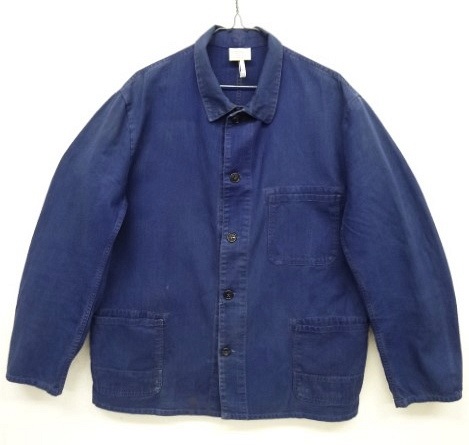 画像: 70'S ユーロワーク HBT ワークジャケット カバーオール BLUE (VINTAGE) 「Jacket」 入荷しました。