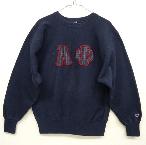 画像: 90'S CHAMPION 刺繍タグ リバースウィーブ ネイビー USA製 (VINTAGE) 「Sweat Shirt」 入荷しました。