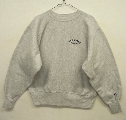画像: 90'S CHAMPION 刺繍タグ リバースウィーブ グレー USA製 (VINTAGE) 「Sweat Shirt」 入荷しました。