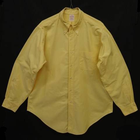 画像: 80'S BROOKS BROTHERS オックスフォード BDシャツ イエロー USA製 (VINTAGE) 「L/S Shirt」 入荷しました。