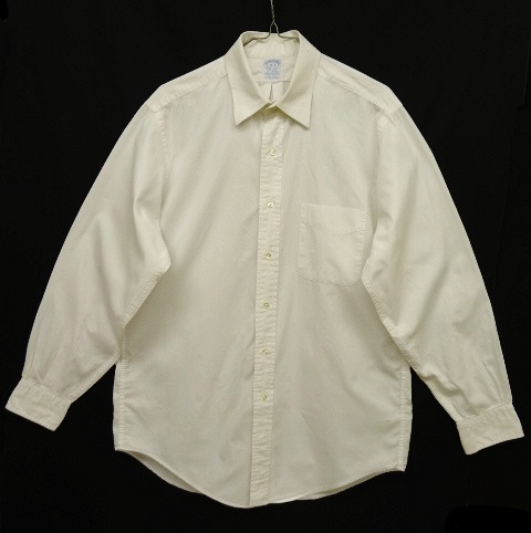 画像: 80'S BROOKS BROTHERS ブロード レギュラーカラーシャツ ホワイト USA製 (VINTAGE) 「L/S Shirt」 入荷しました。