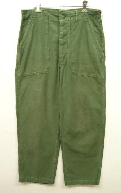 画像: 60'S アメリカ軍 US ARMY "OG107" コットンサテン ベイカーパンツ (VINTAGE) 「Bottoms」 入荷しました。
