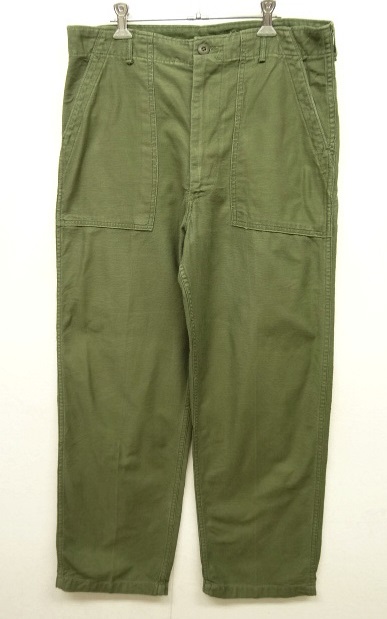 画像: 60'S アメリカ軍 US ARMY "OG107" コットンサテン ベイカーパンツ W34L31 (VINTAGE) 「Bottoms」 入荷しました。