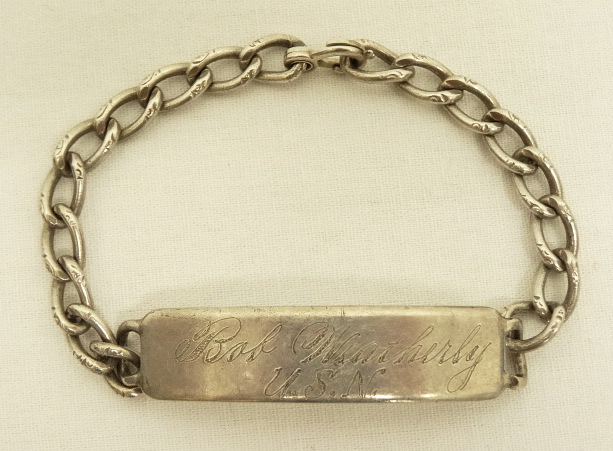 画像: アメリカ軍 US NAVY IDプレート チェーンブレスレット シルバー (VINTAGE) 「Accessorie」 入荷しました。