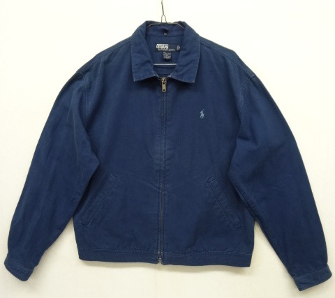 画像: 90'S RALPH LAUREN キャンバス 猫目ボタン ドリズラージャケット NAVY (VINTAGE) 「Jacket」 入荷しました。