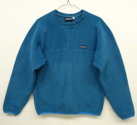 画像: 90'S PATAGONIA 旧タグ 前Vガゼット付き フリース クルーネック ブルー (VINTAGE) 「Sweat Shirt」 入荷しました。