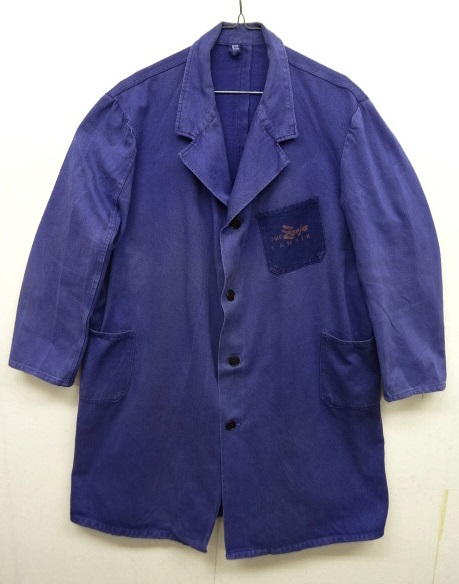 画像: 70'S ユーロワーク コットンツイル ワークコート インクブルー (VINTAGE) 「Jacket」 入荷しました。
