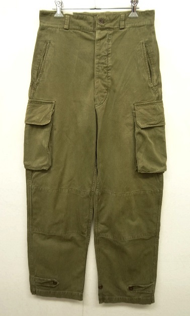 画像: 50'S フランス軍 M47 HBT フィールドパンツ 後期型 KHAKI サイズ41 (VINTAGE) 「Bottoms」 入荷しました。