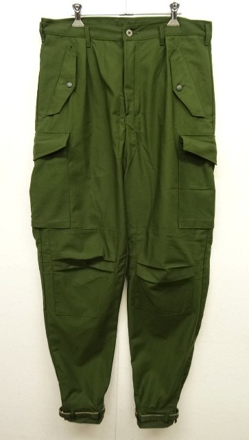 80'S スウェーデン軍 M59 裾レザーベルト付き カーゴパンツ