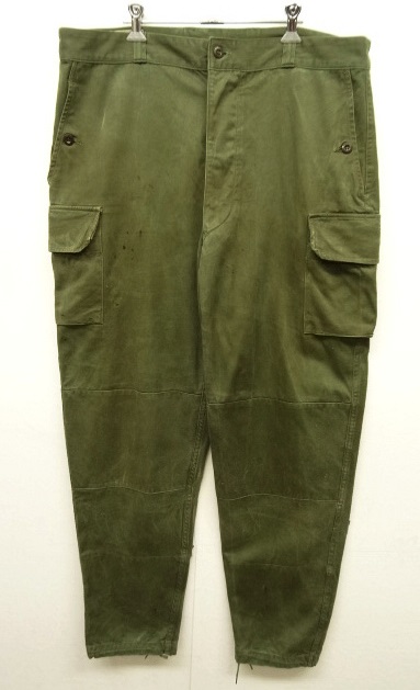画像: 60'S フランス軍 M64 フィールドパンツ OLIVE (VINTAGE) 「Bottoms」 入荷しました。
