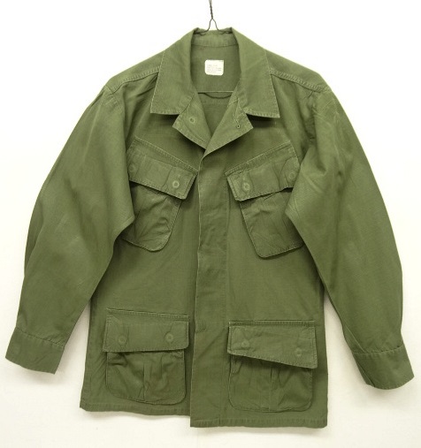 画像: 60'S アメリカ軍 US ARMY "JUNGLE FATIGUE 4th" リップストップ ファティーグジャケット XS-SHORT (VINTAGE) 「Jacket」 入荷しました。
