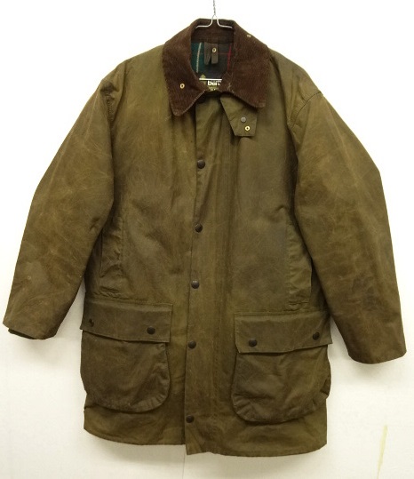 画像: 80'S BARBOUR 2クレスト 旧タグ "NORTHUMBRIA JACKET" 裏地ウール オイルドジャケット OLIVE イングランド製 (VINTAGE) 「Jacket」 入荷しました。