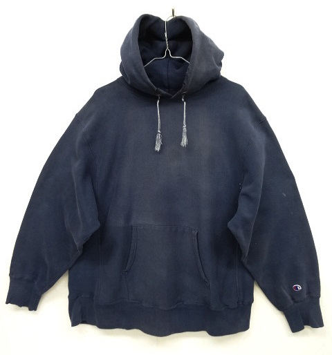 画像: 80'S CHAMPION トリコタグ 目無し リバースウィーブ パーカー NAVY USA製 (VINTAGE) 「Parka」 入荷しました。