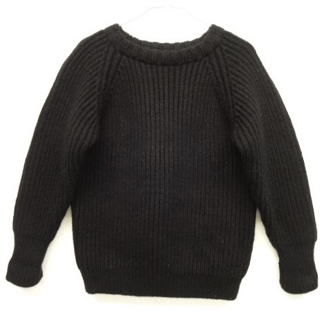 画像: DECK HAND ウール100% クルーネック セーター ブラック UK製 (USED) 「Knit」 入荷しました。