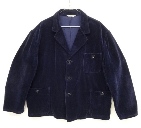 画像: 70'S ユーロワーク コーデュロイ テーラードジャケット NAVY (VINTAGE) 「Jacket」 入荷しました。