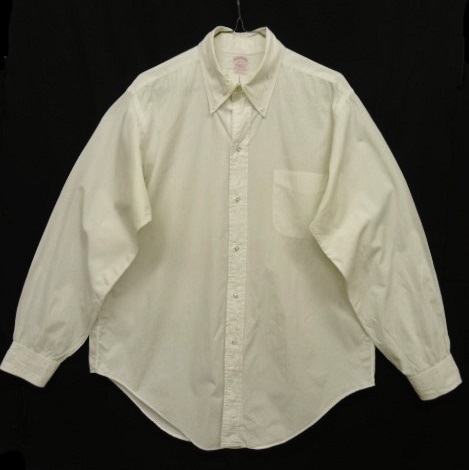 画像: 70'S BROOKS BROTHERS "6ボタン" ポプリン BDシャツ ホワイト USA製 (VINTAGE) 「L/S Shirt」 入荷しました。