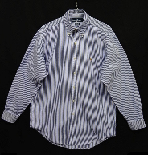 画像: 90'S RALPH LAUREN "YARMOUTH" ピンオックス BDシャツ ストライプ (VINTAGE) 「L/S Shirt」 入荷しました。