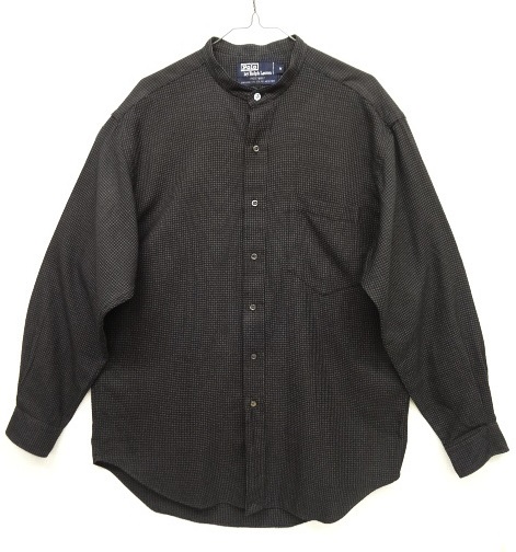 画像: 90'S RALPH LAUREN "POST BOY" バンドカラーシャツ グラフチェック (VINTAGE) 「L/S Shirt」 入荷しました。