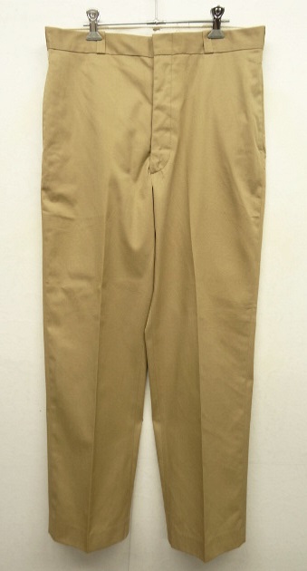 画像: 70'S アメリカ軍 US ARMY チノパンツ GENERAL製ジップ W34L31 (VINTAGE) 「Bottoms」 入荷しました。