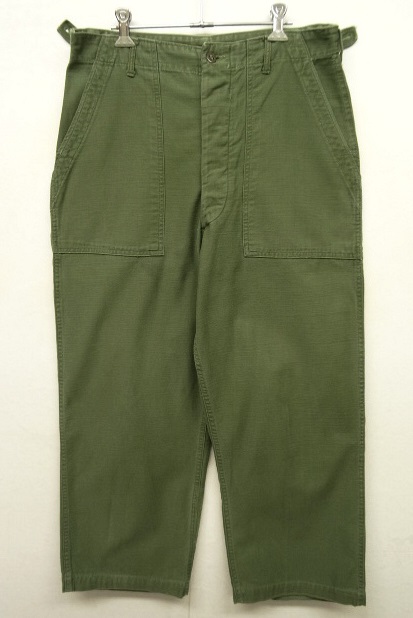 画像: 60'S アメリカ軍 US ARMY "OG107" アジャスター付き コットンサテン ベイカーパンツ (VINTAGE) 「Bottoms」 入荷しました。