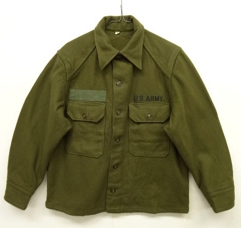 画像: 50'S アメリカ軍 US ARMY ウール フィールドシャツ OLIVE (VINTAGE) 「L/S Shirt」 入荷しました。