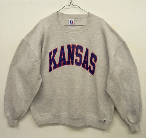 画像: 90'S RUSSELL ATHLETIC 前Vガゼット付き クルーネック スウェットシャツ USA製 (VINTAGE) 「Sweat Shirt」 入荷しました。