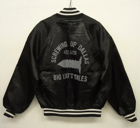 画像: 80'S SCREWING UP DALLAS サテンジャケット ブラック USA製 (VINTAGE) 「Jacket」 入荷しました。