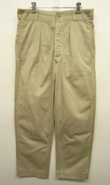 画像: 50'S フランス軍 M52 プリーツ入り チノパンツ (VINTAGE) 「Bottoms」 入荷しました。