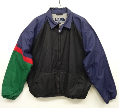 画像: 90'S RALPH LAUREN 裏フリース カラーブロック ドリズラージャケット (VINTAGE) 「Jacket」 入荷しました。