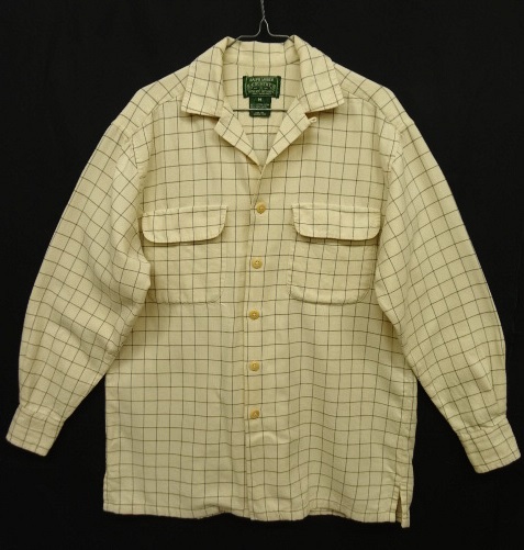 画像: 90'S POLO COUNTRY ウール/コットン オープンカラーシャツ グラフチェック (VINTAGE) 「L/S Shirt」 入荷しました。