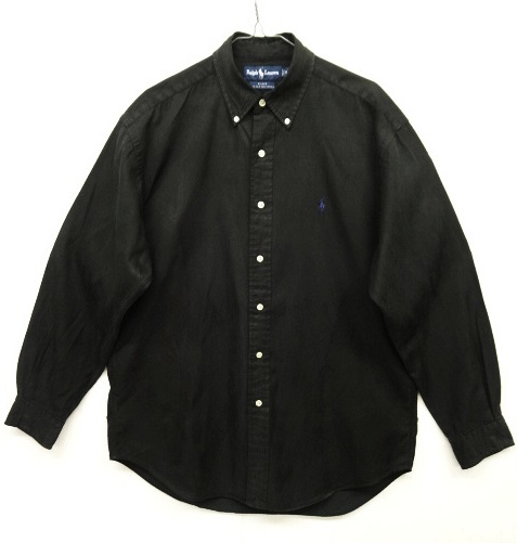 画像: 90'S RALPH LAUREN "BLAKE" シルク/コットン BDシャツ ブラック (VINTAGE) 「L/S Shirt」 入荷しました。