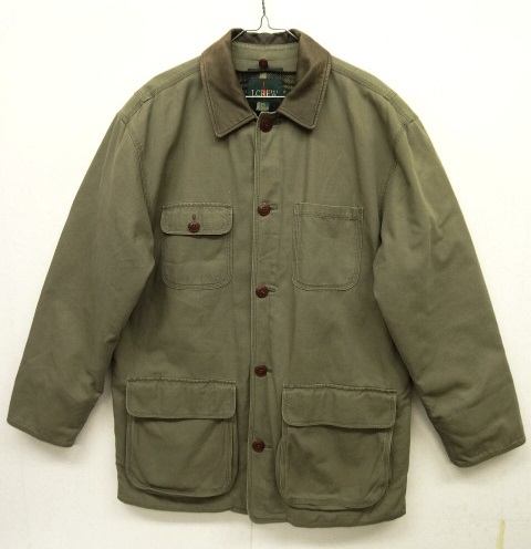 画像: 90'S J.CREW 旧タグ ウールライナー付き 襟レザー カバーオール KHAKI (VINTAGE) 「Jacket」 入荷しました。